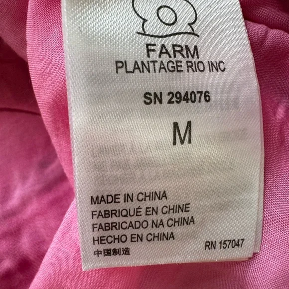 FARM Rio Rainbow Mixed Prints Tiered  Midi Skirt Gypsy Bohemian - Picture 12 of 15